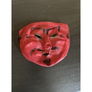 Vtg Collegeville Costumes Devil Mask 50s 60s Red Collectible Halloween